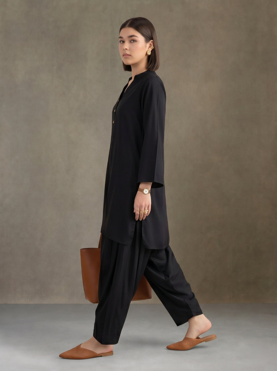 Women solid Loose fit cotton Farsi Salwar