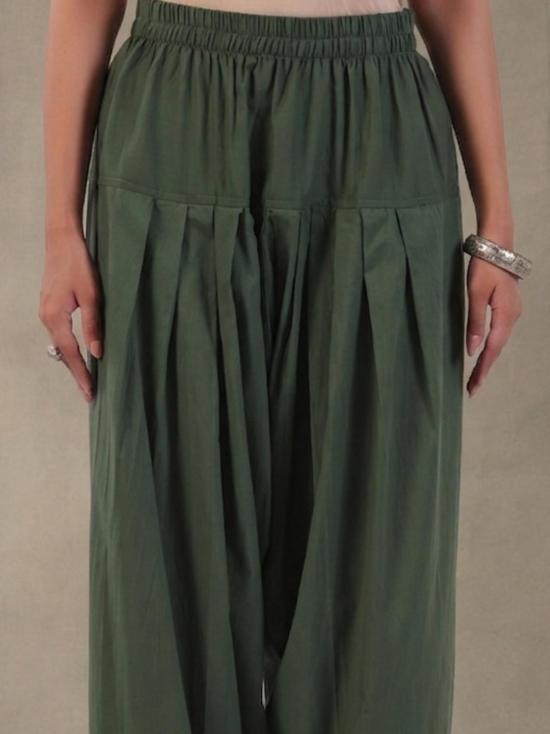 Women solid Loose fit cotton Farsi Salwar