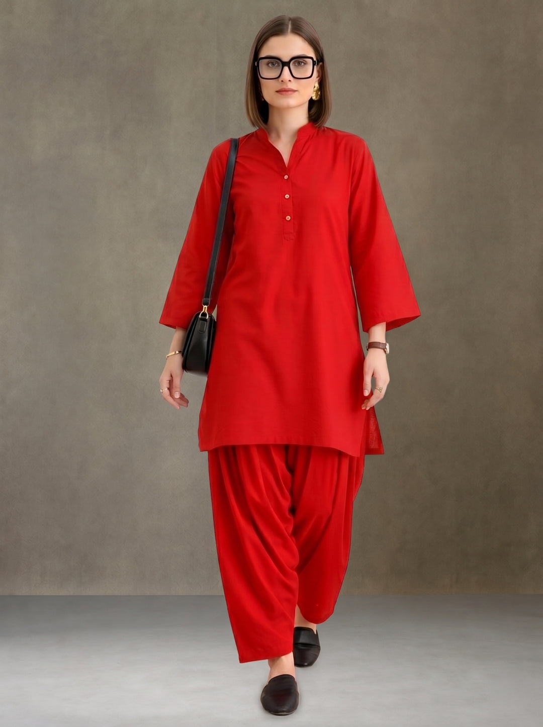 Women solid Loose fit cotton Farsi Salwar