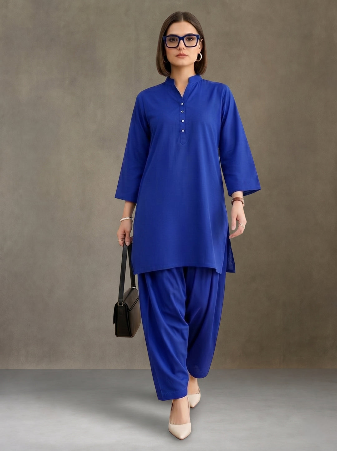 Women solid Loose fit cotton Farsi Salwar