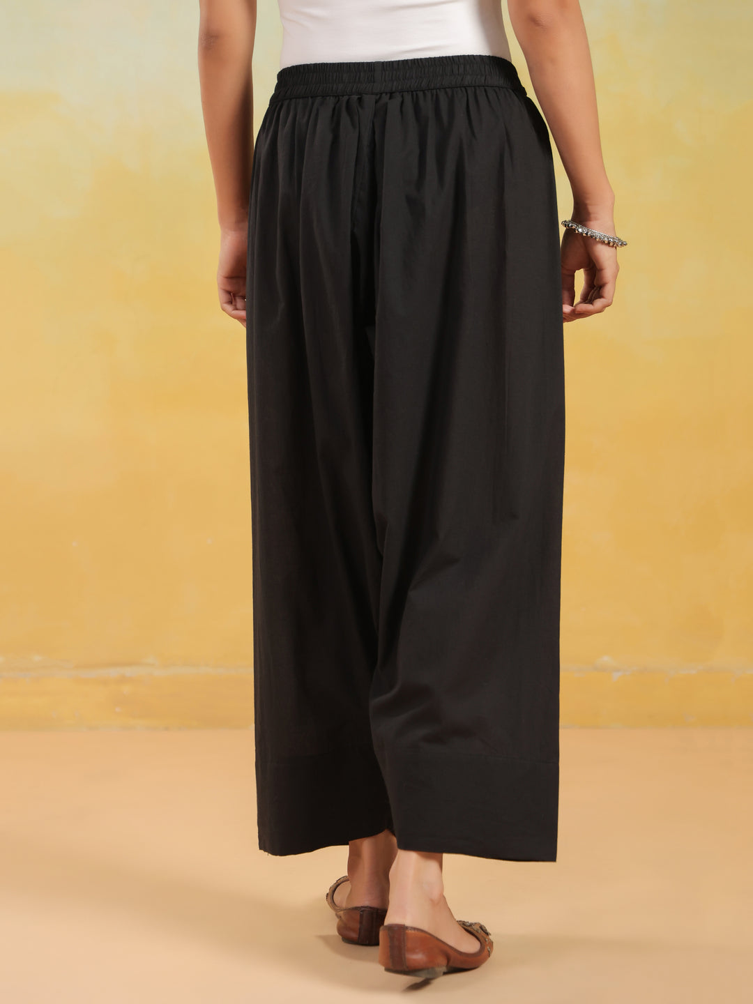 Solid Pure Cotton Farshi Salwar