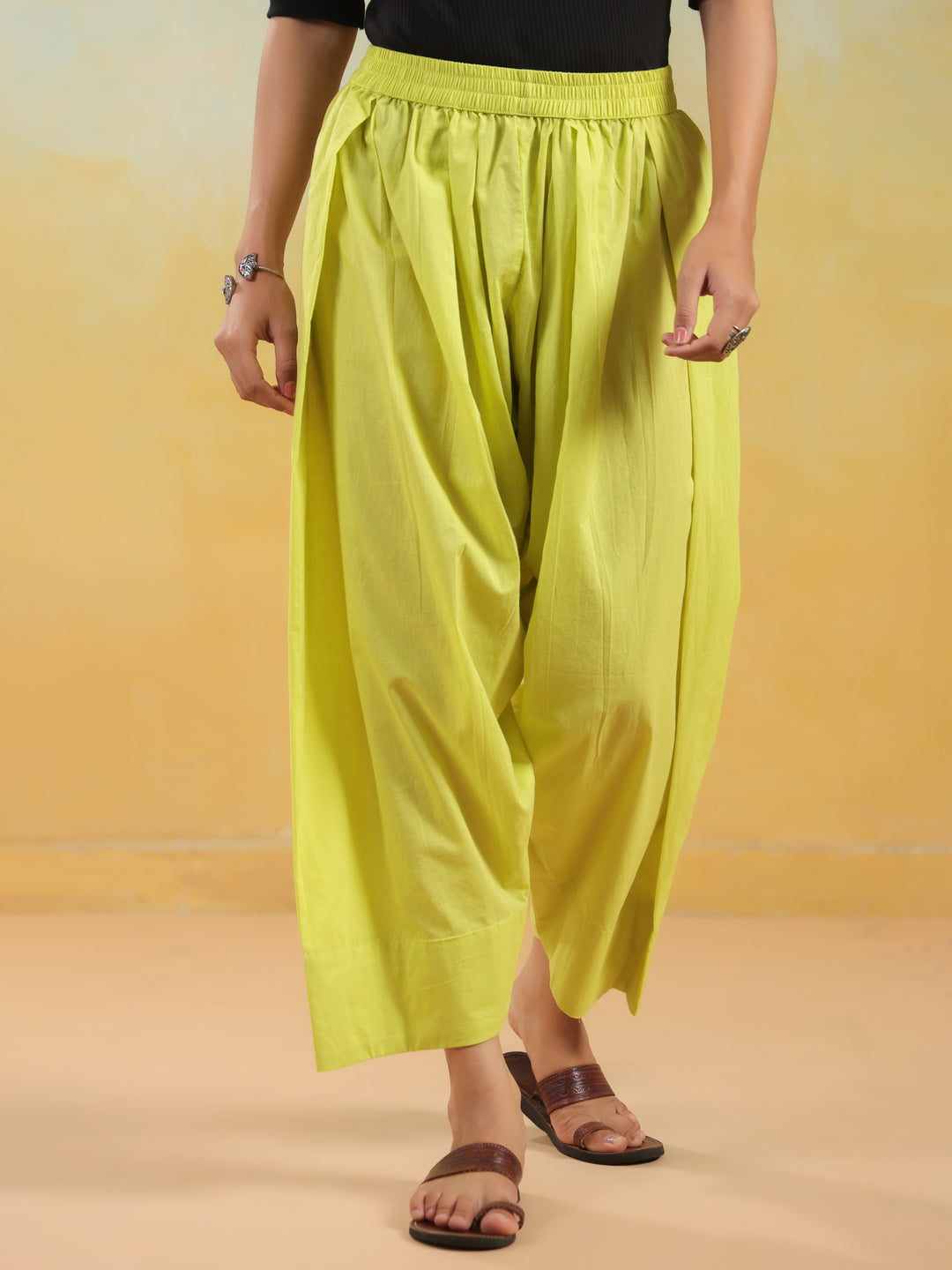 Solid Pure Cotton Farshi Salwar
