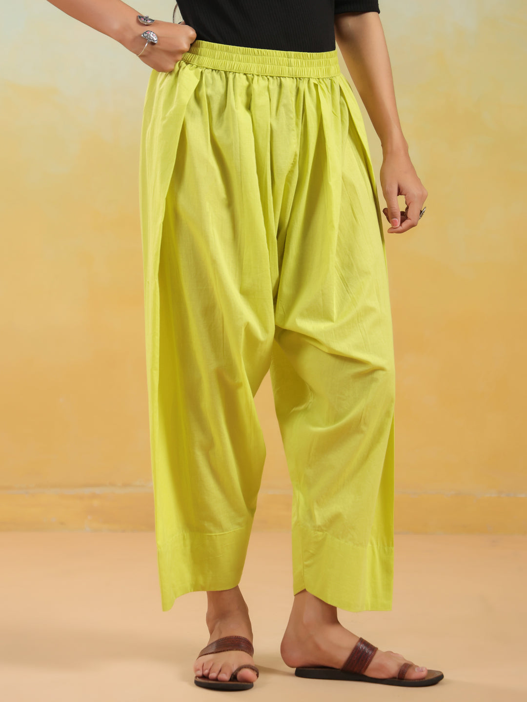 Solid Pure Cotton Farshi Salwar