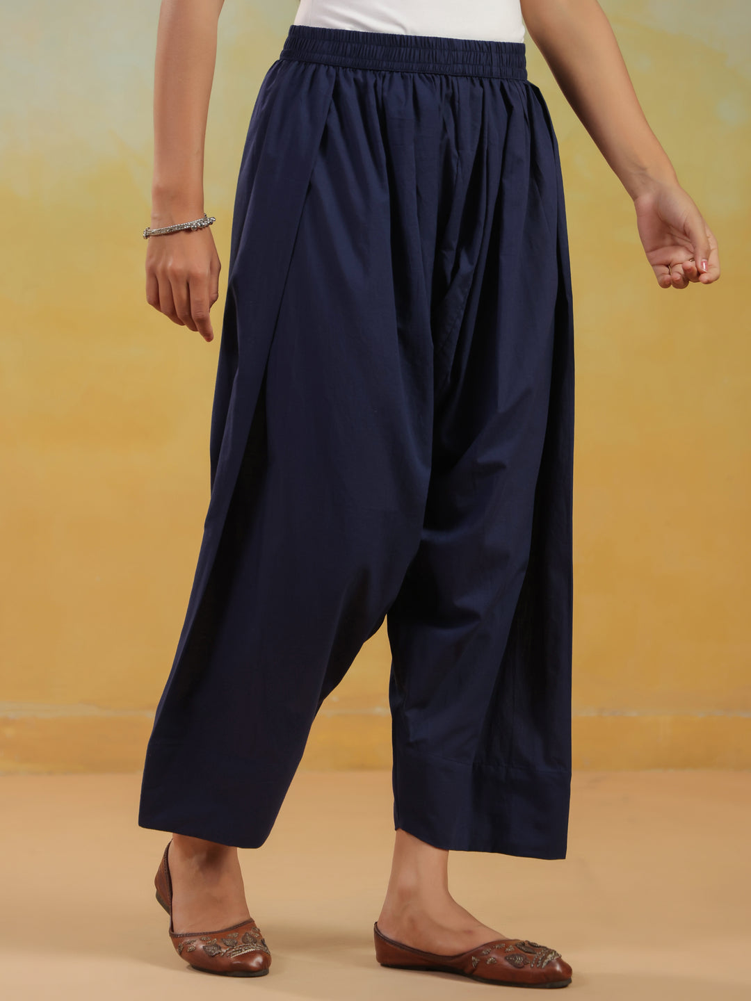 Solid Pure Cotton Farshi Salwar