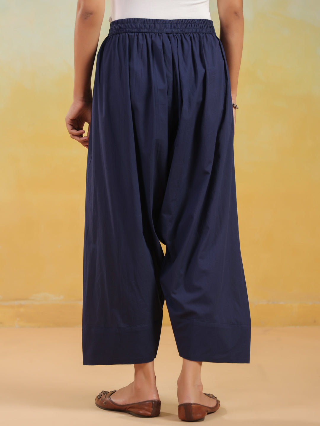 Solid Pure Cotton Farshi Salwar