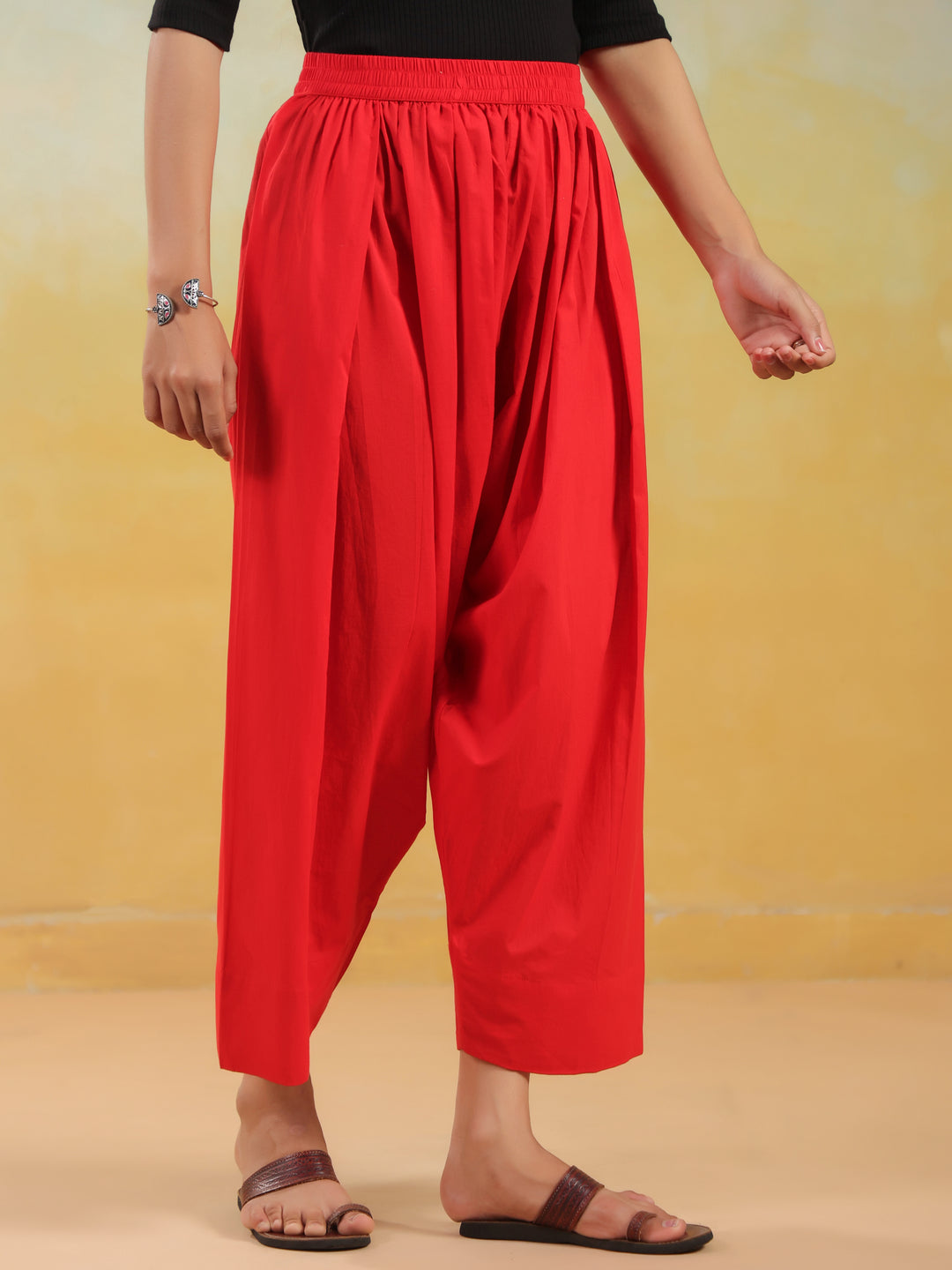 Solid Pure Cotton Farshi Salwar