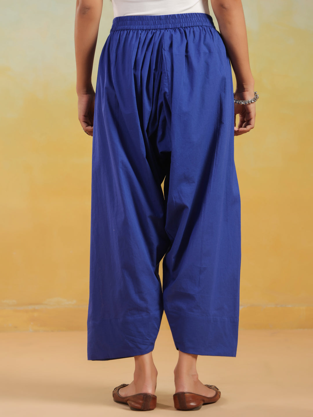 Solid Pure Cotton Farshi Salwar