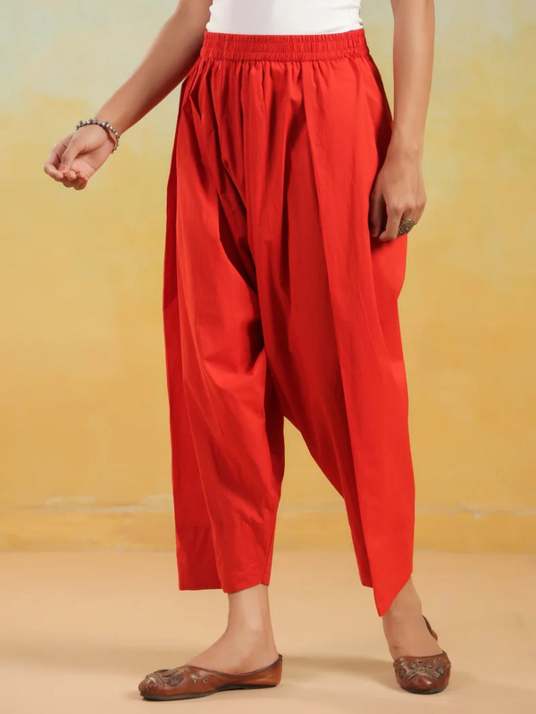 Solid Pure Cotton Farshi Salwar