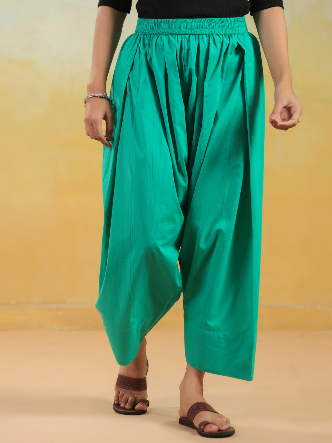 Solid Pure Cotton Farshi Salwar
