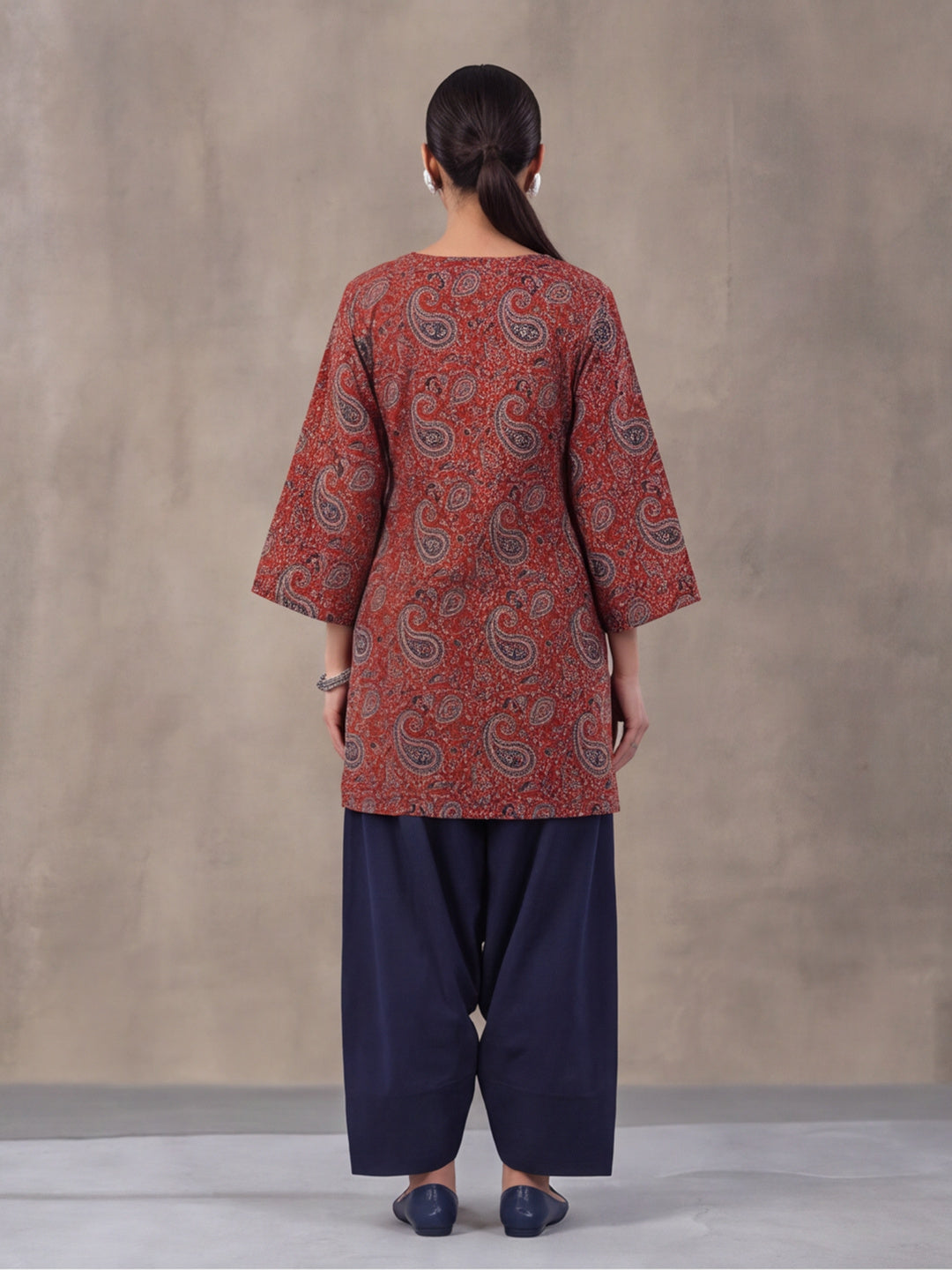 Women Straight Printed Pure Cotton Farshi Suit Sets