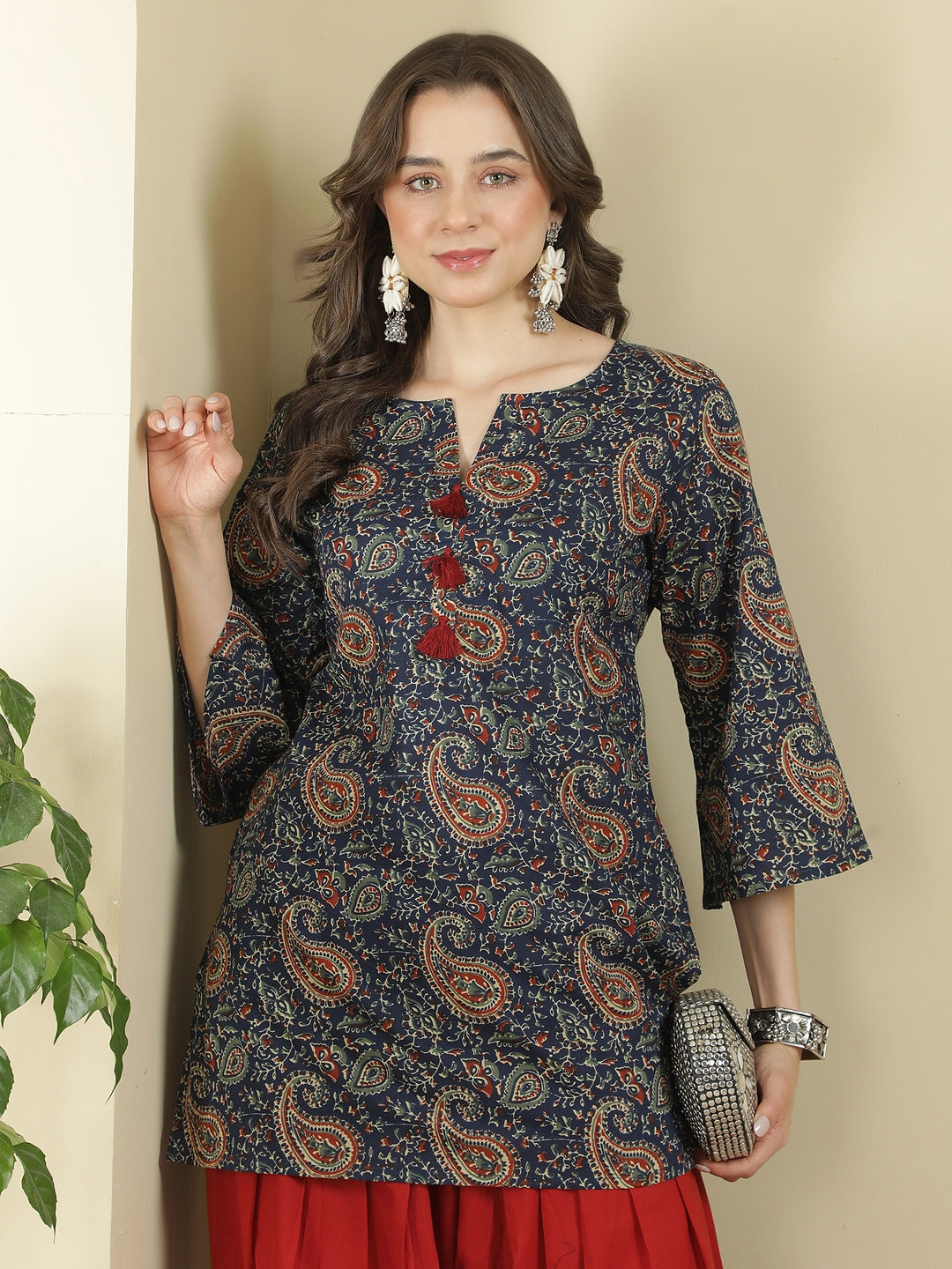 Paisley Printed Pure Cotton Farshi Suit