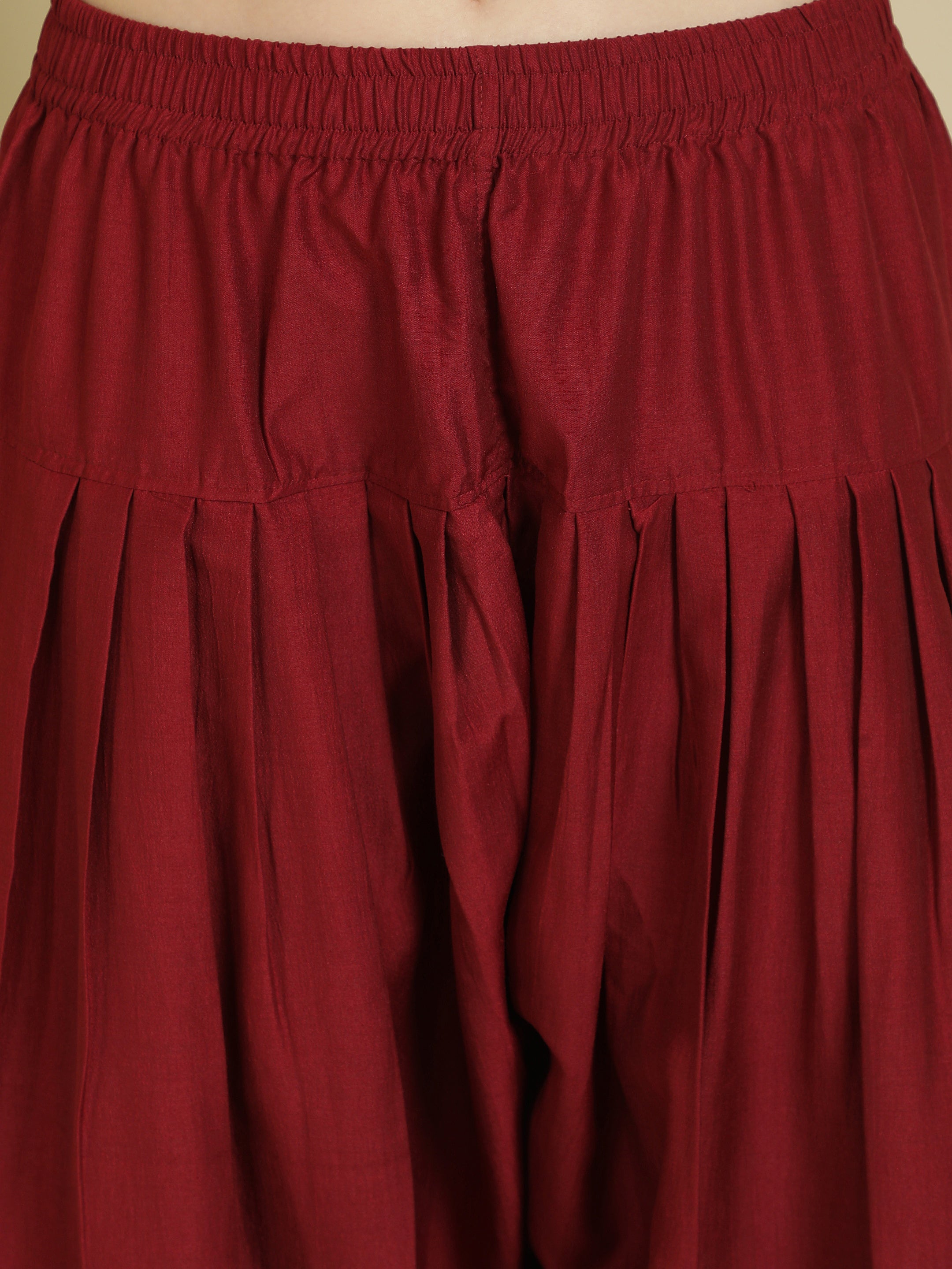 Solid Silk Blend Kurts & Salwar Sets