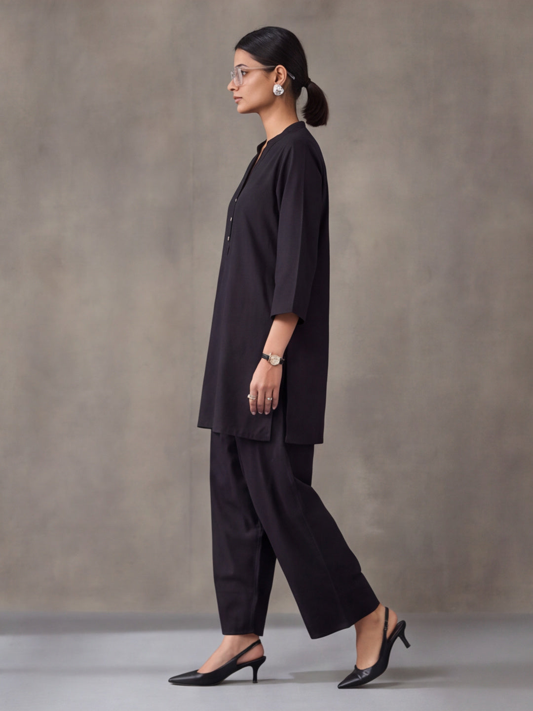Solid Cotton Straight Kurta & Salwar Sets
