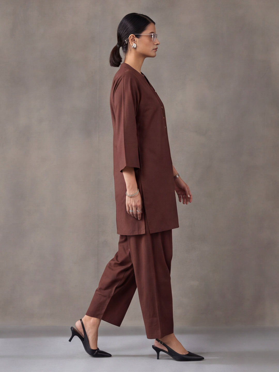 Solid Cotton Straight Kurta & Salwar Sets