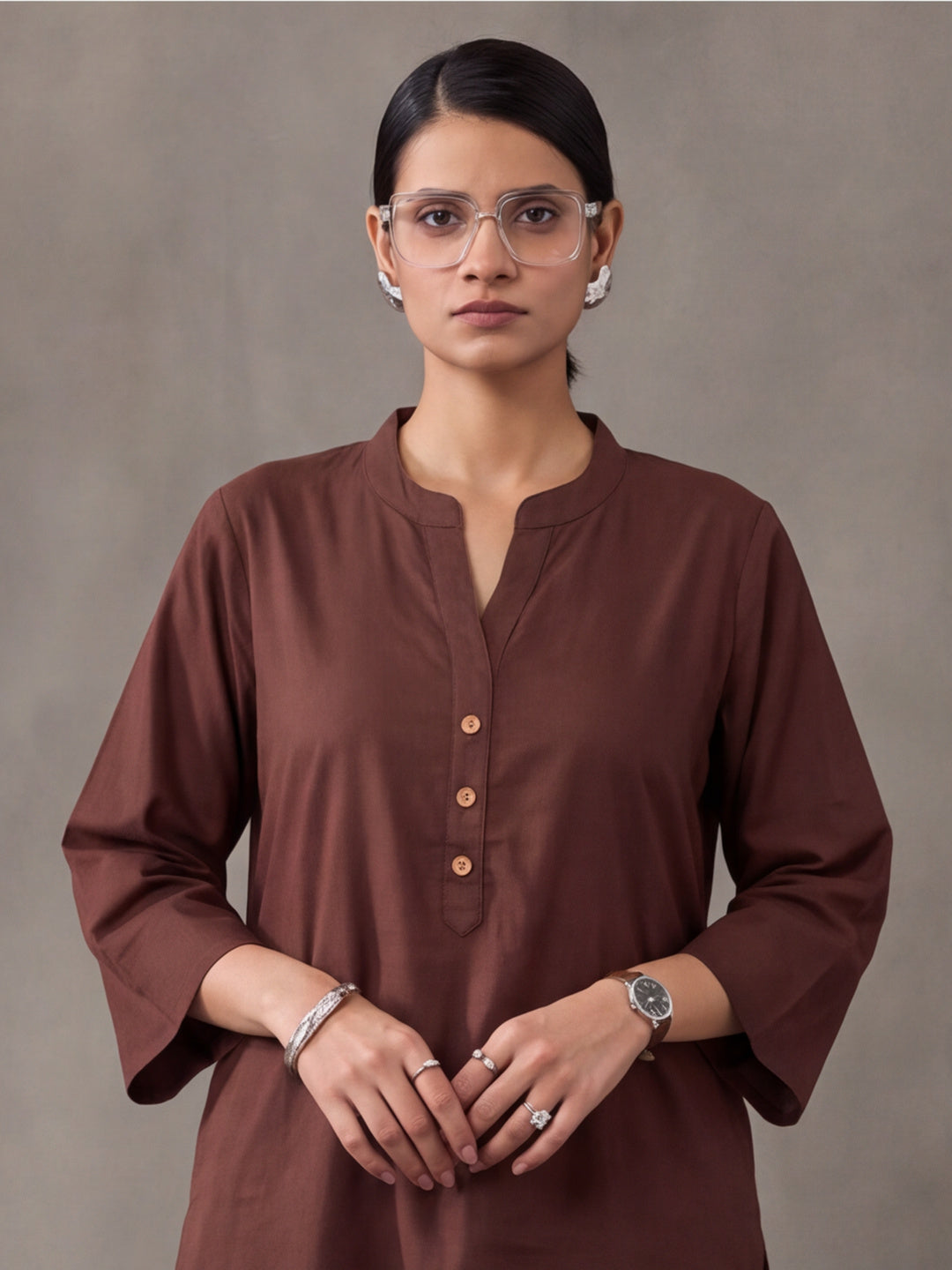 Solid Cotton Straight Kurta & Salwar Sets