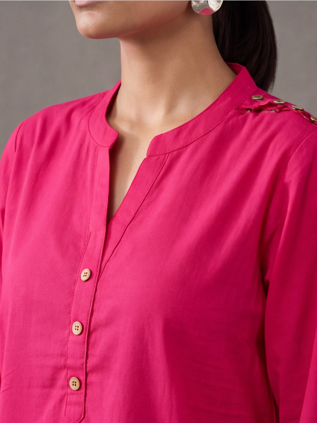 Solid Cotton Straight Kurta & Salwar Sets
