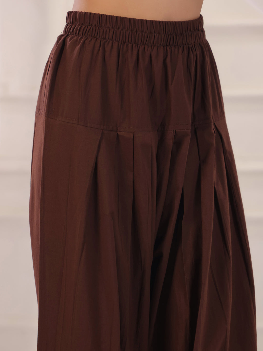 Solid Cotton Straight Kurta & Salwar Sets