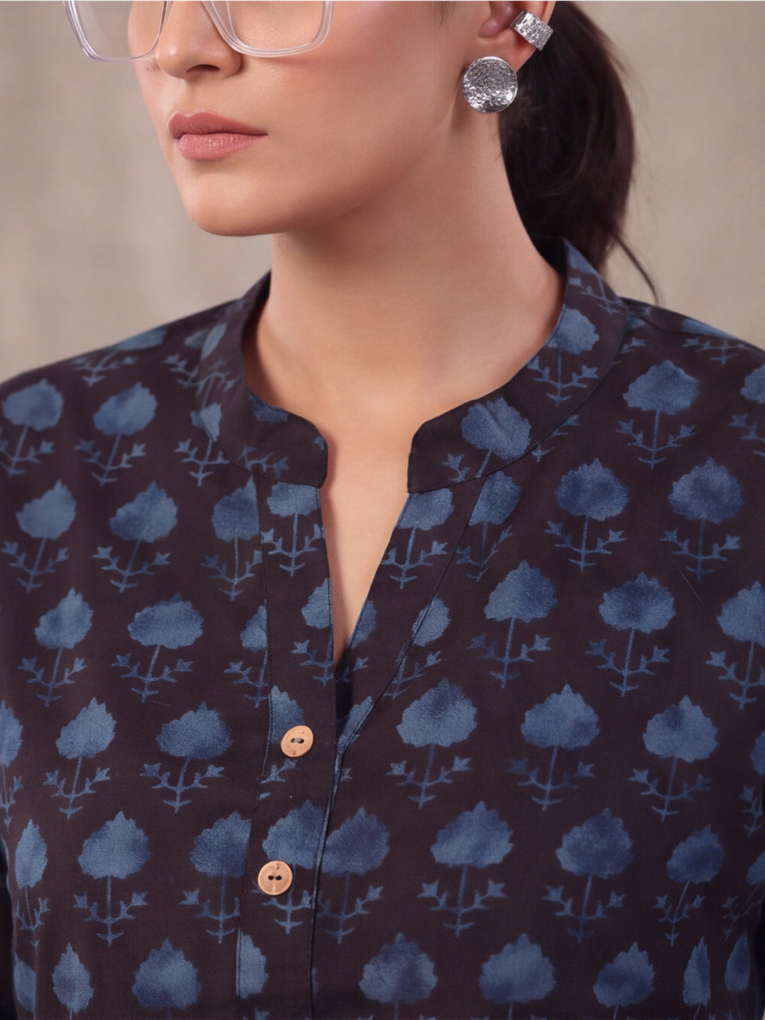 Women Straight Printed Pure Cotton Farshi Suit Sets