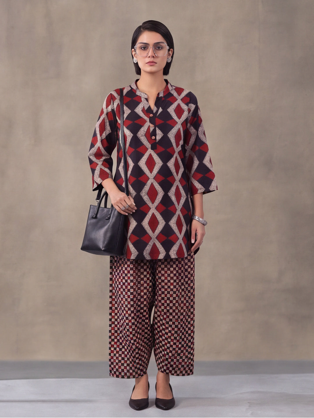Women Straight Printed Pure Cotton Farshi Suit Sets