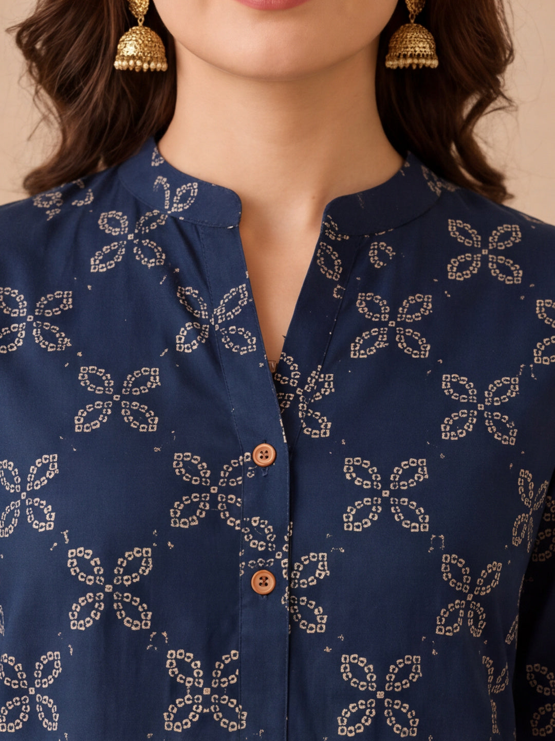 Floral Printed Straight Pure Cotton Kurta & Farshi Salwar Sets