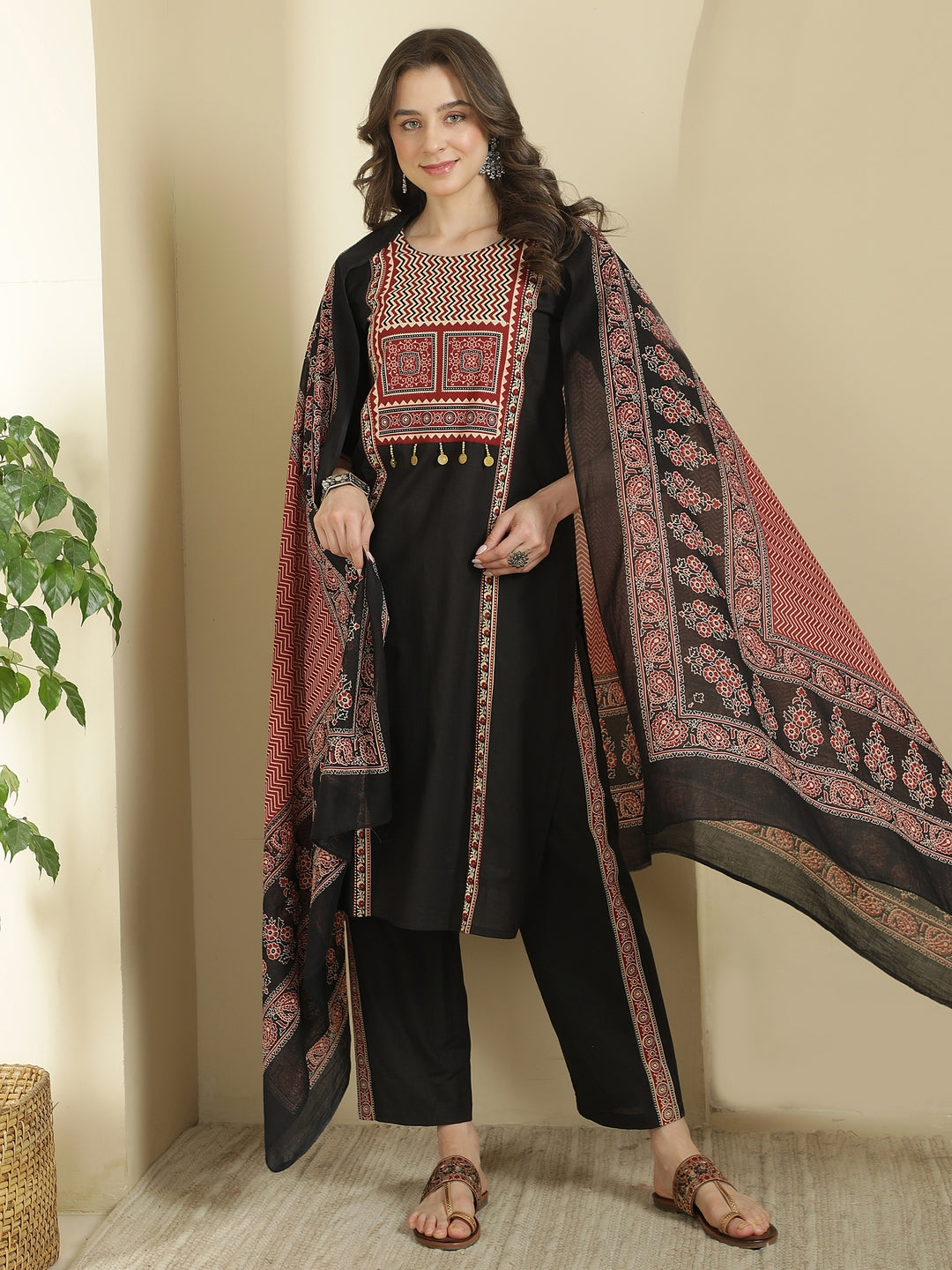 Printed Pure Cotton Kurta sets with Dupatta