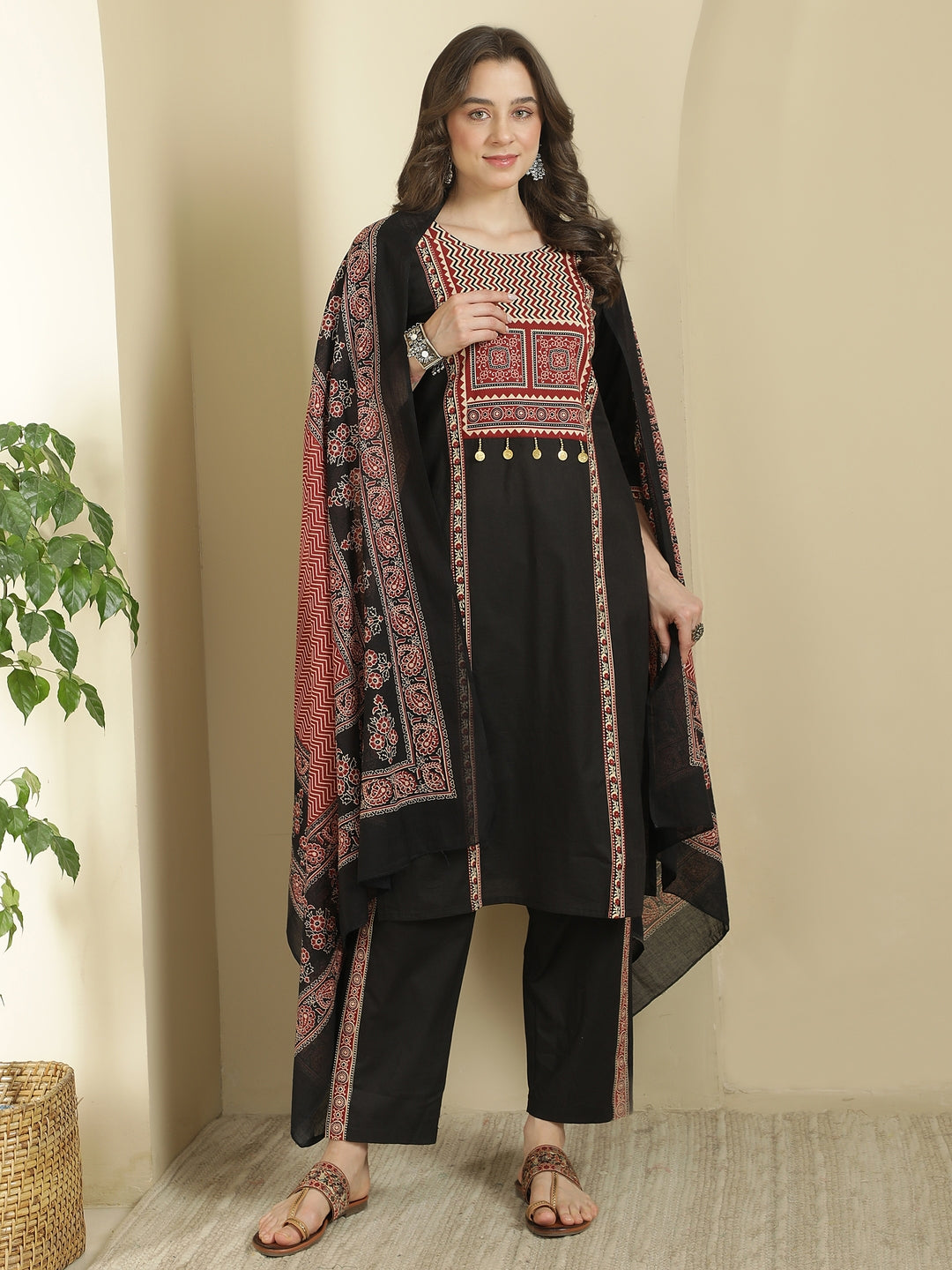 Printed Pure Cotton Kurta sets with Dupatta