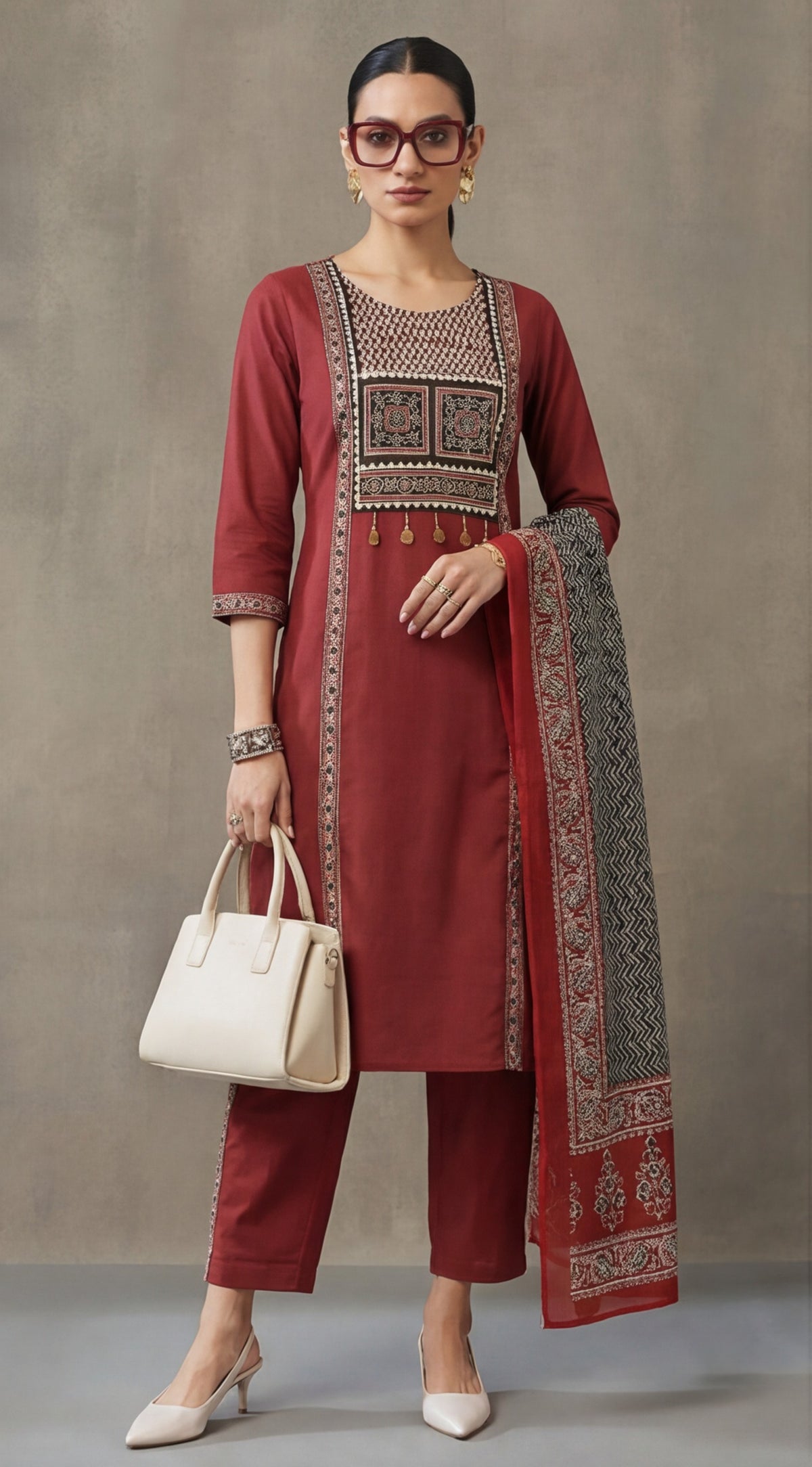 Printed Pure Cotton Kurta sets with Dupatta