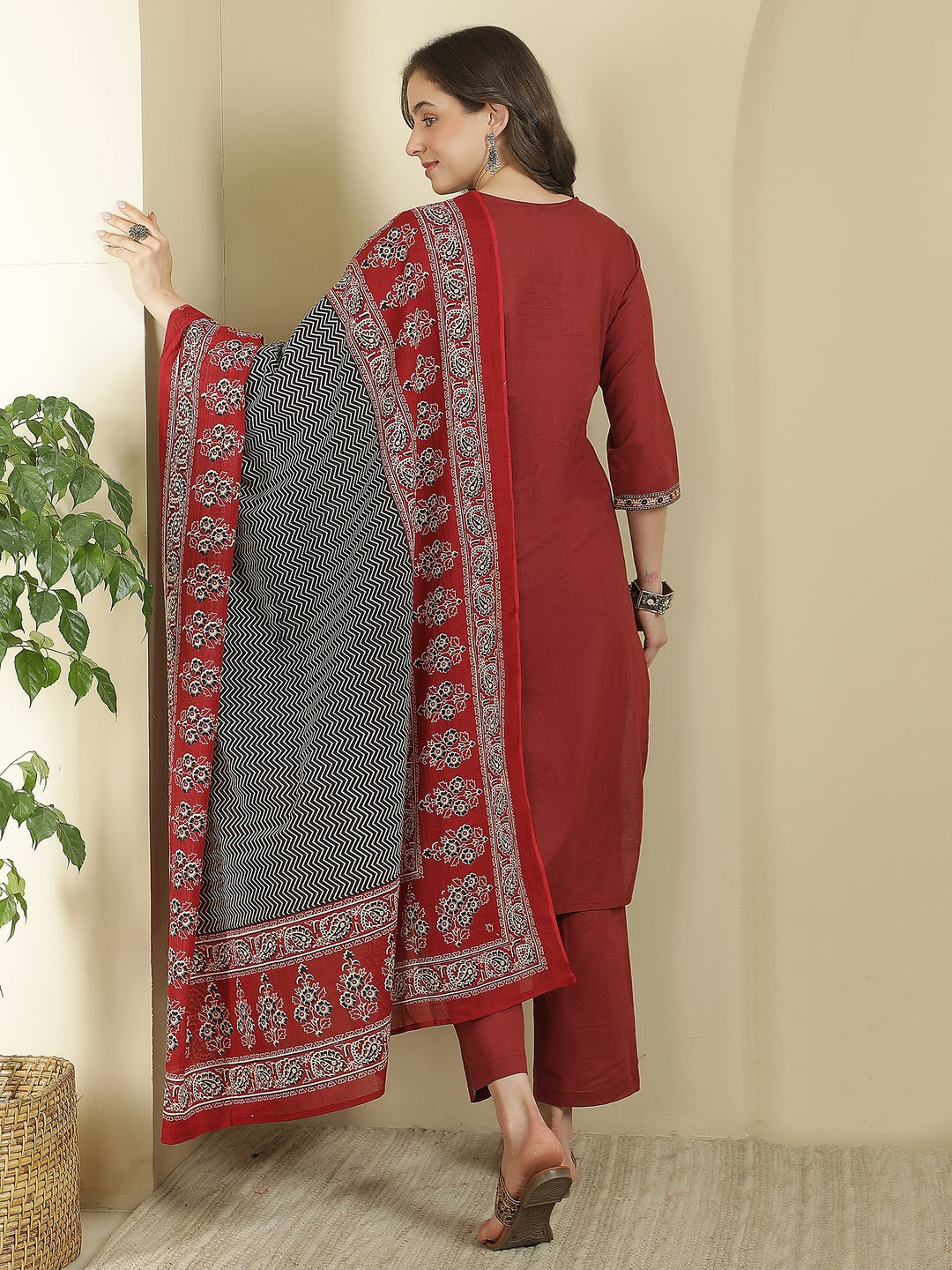 Printed Pure Cotton Kurta sets with Dupatta