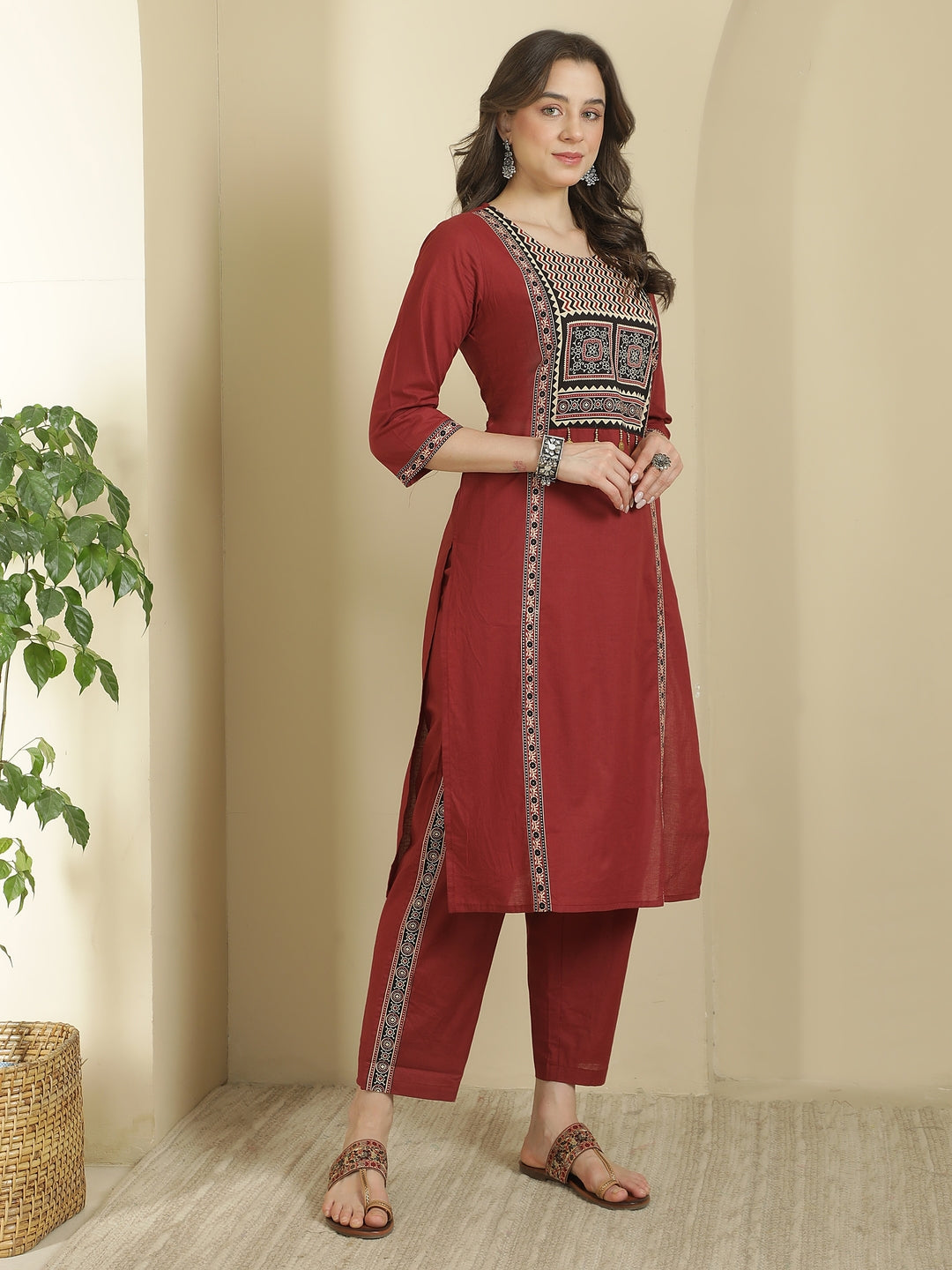 Printed Pure Cotton Kurta sets with Dupatta