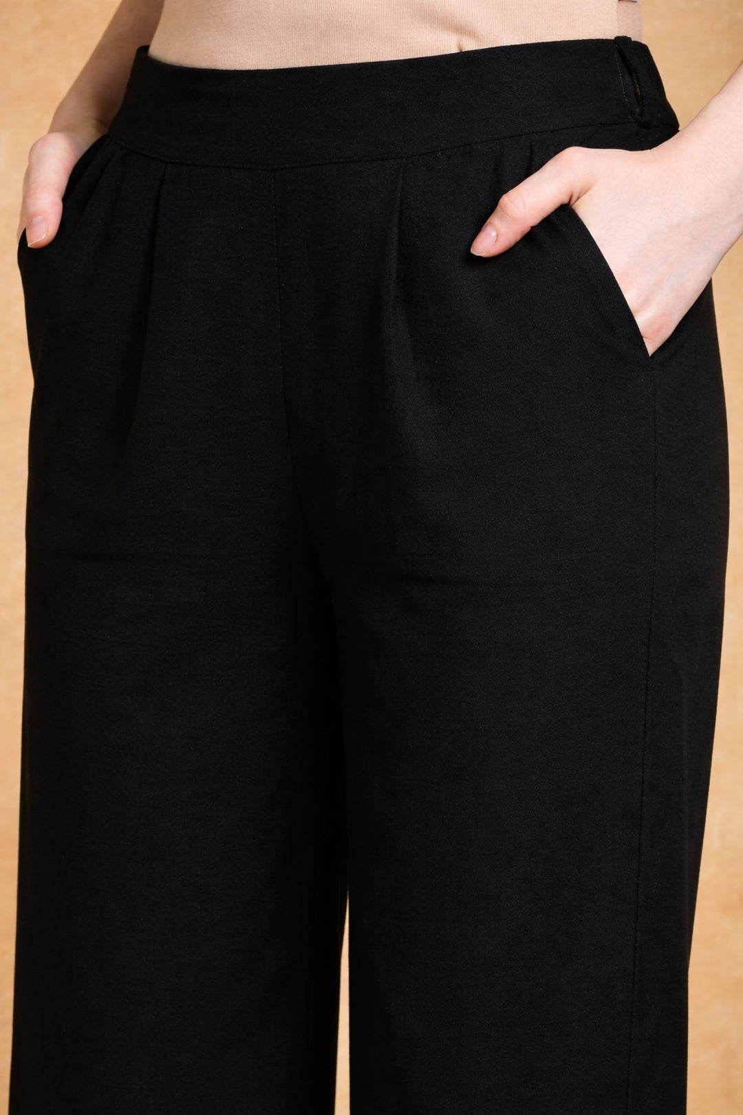 Solid Pure cotton Palazzo