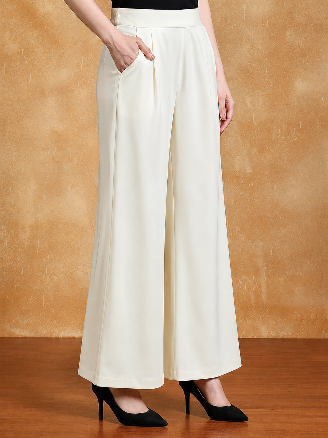 Solid Pure cotton Palazzo