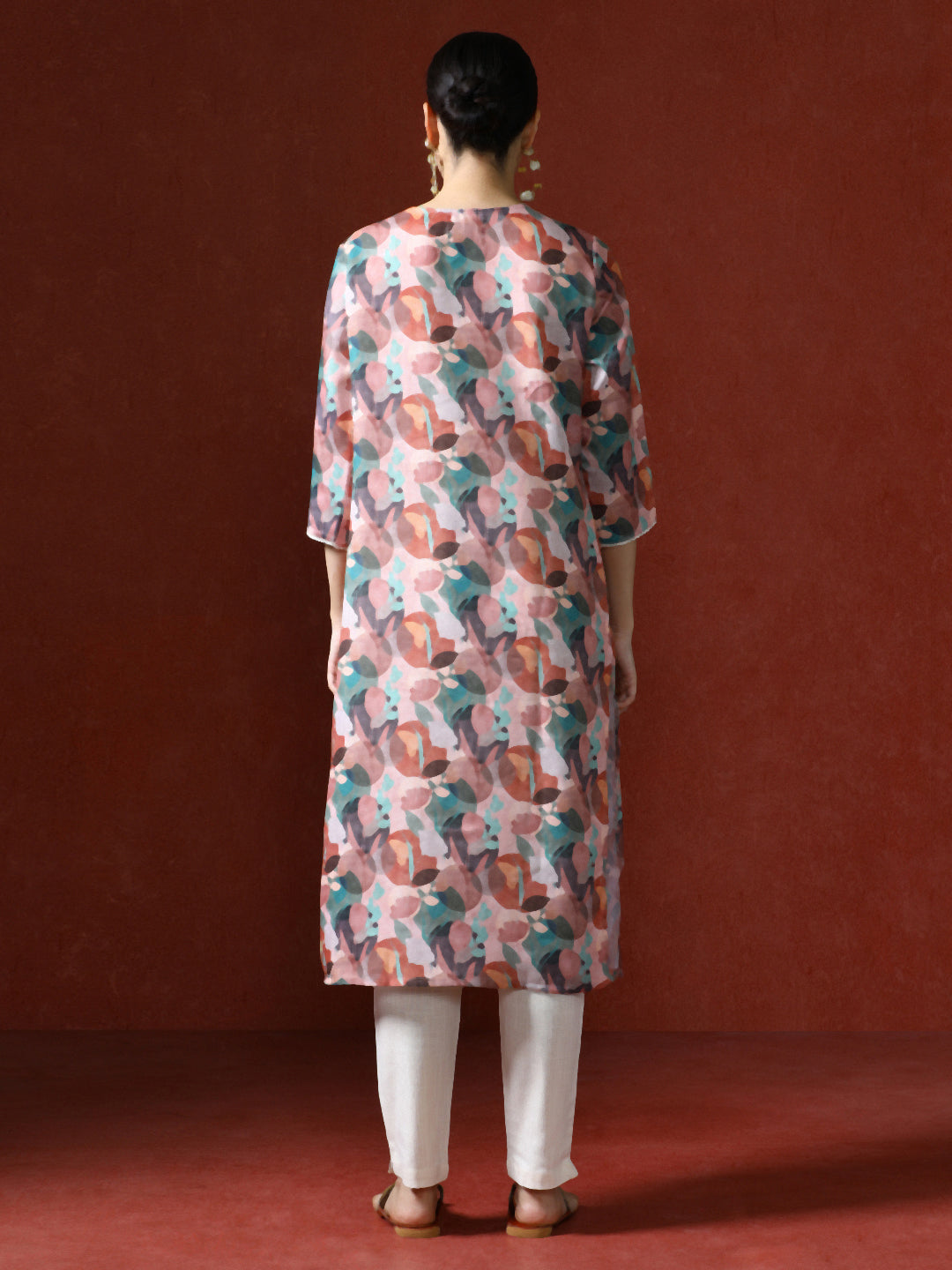 Floral Printed Straight Kurta