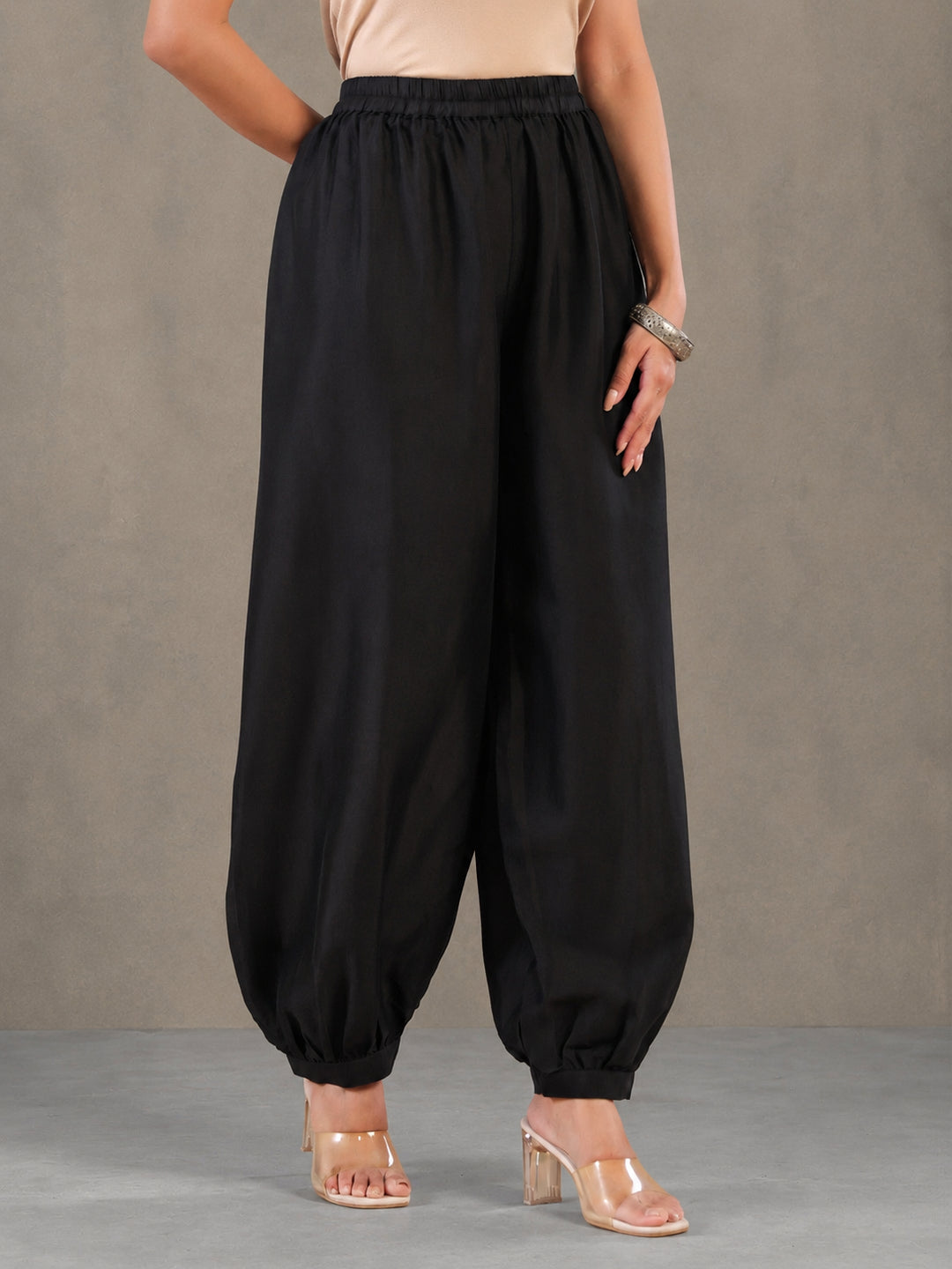 Solid Loose Fit Afgani Pant for Women
