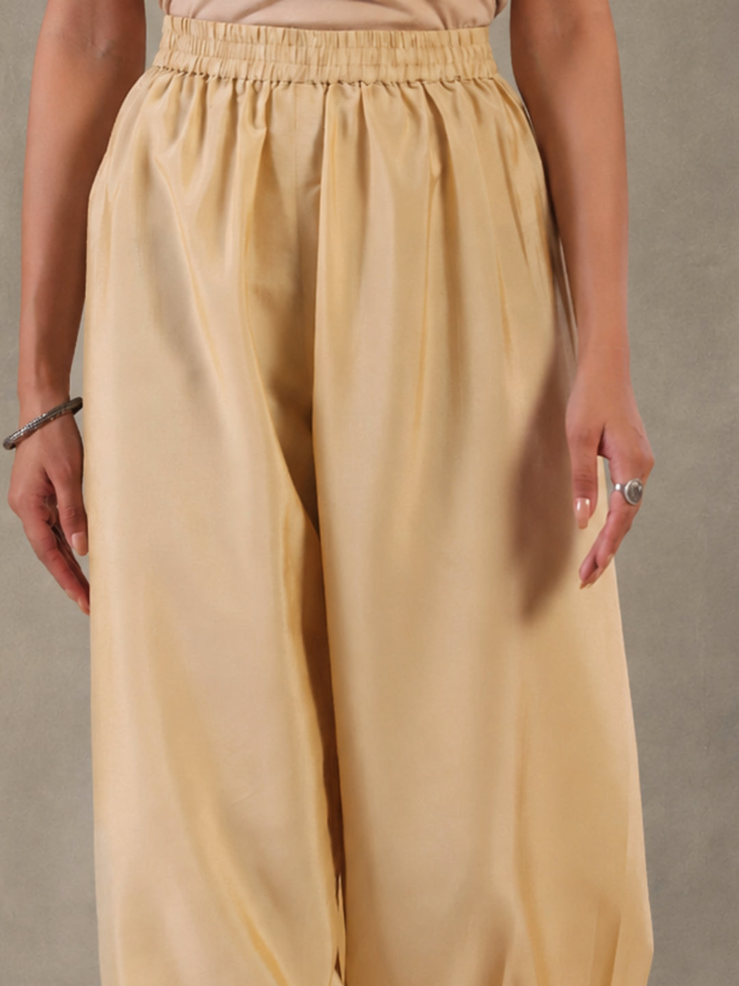 Solid Loose Fit Afgani Pant for Women