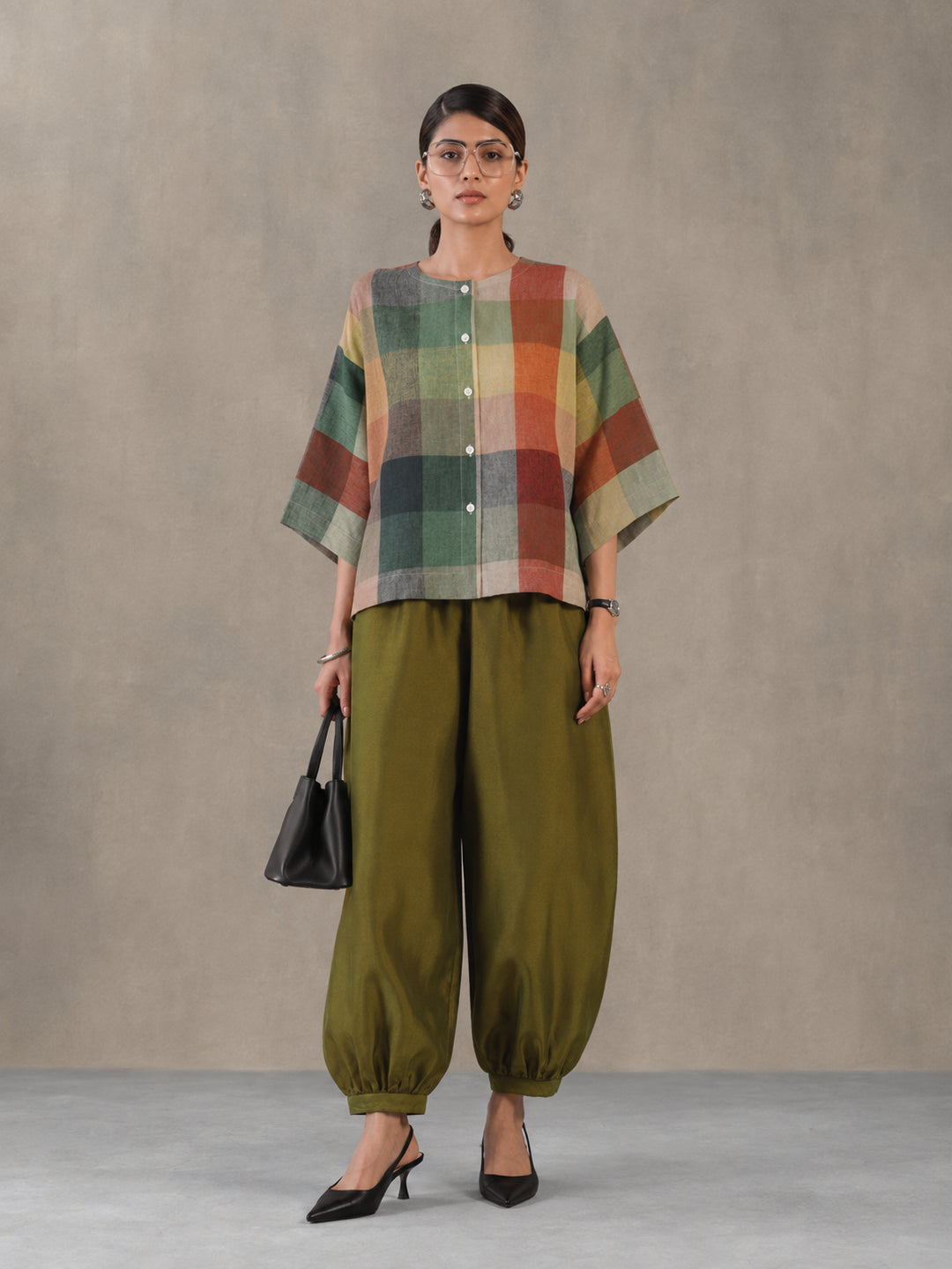 Solid Loose Fit Afgani Pant for Women