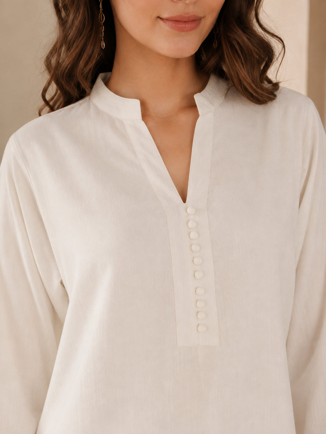 Solid Straight Pure Cotton Co-Ord Set