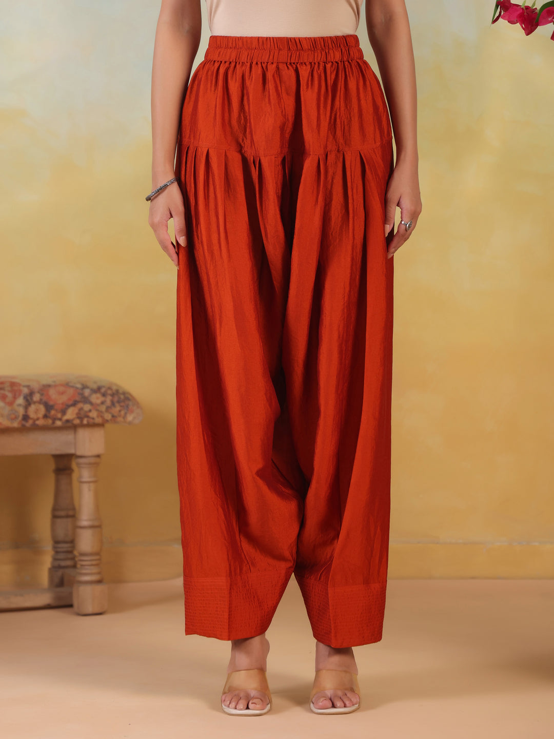 Solid Loose Fit Farshi Salwar