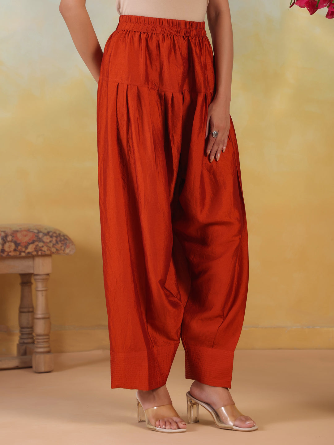 Solid Loose Fit Farshi Salwar