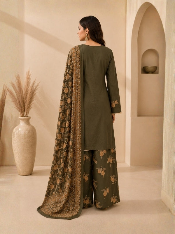Floral Embroidered A-Line Pure Cotton Kurta & Farshi Salwar Sets