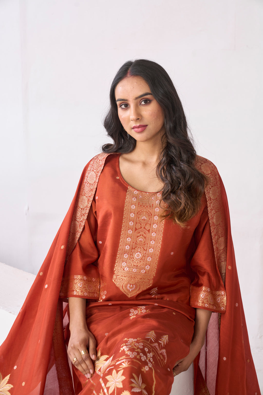 Floral Straight Kurta & Palazzos Sets