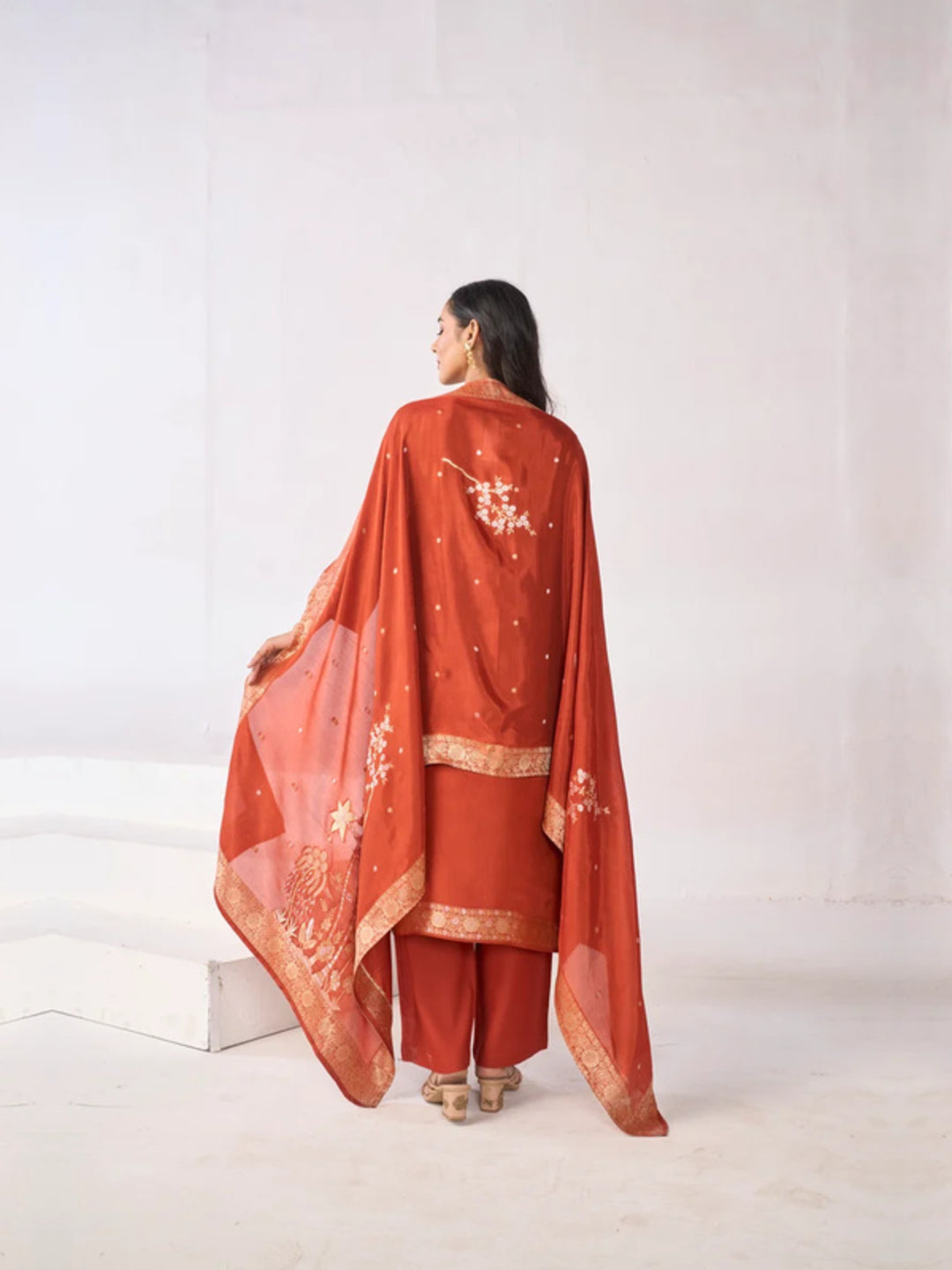 Floral Straight Kurta & Palazzos Sets