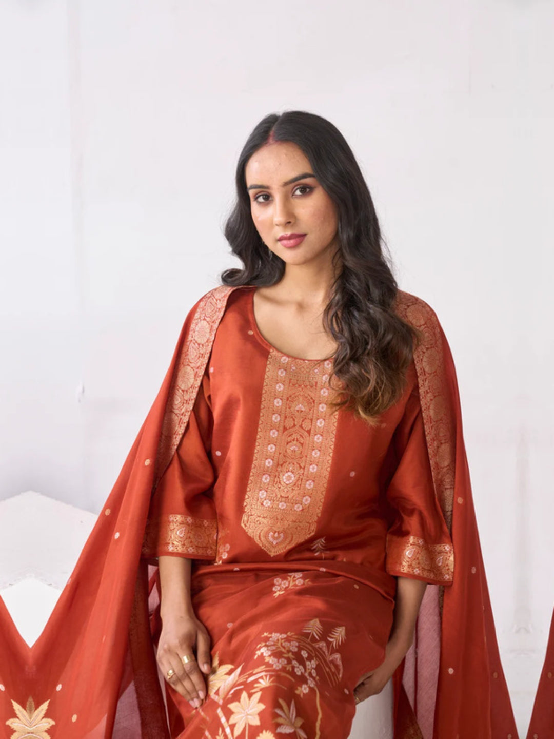 Floral Straight Kurta & Palazzos Sets
