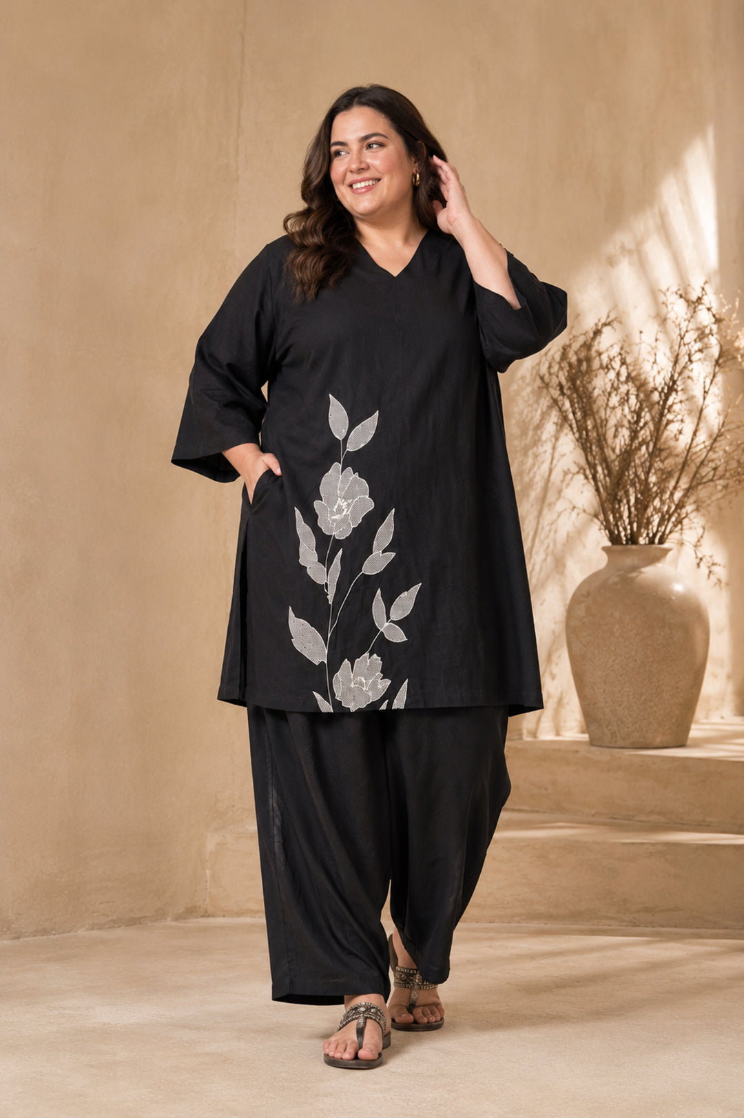 Solid Straight Kurta & Salwar Sets