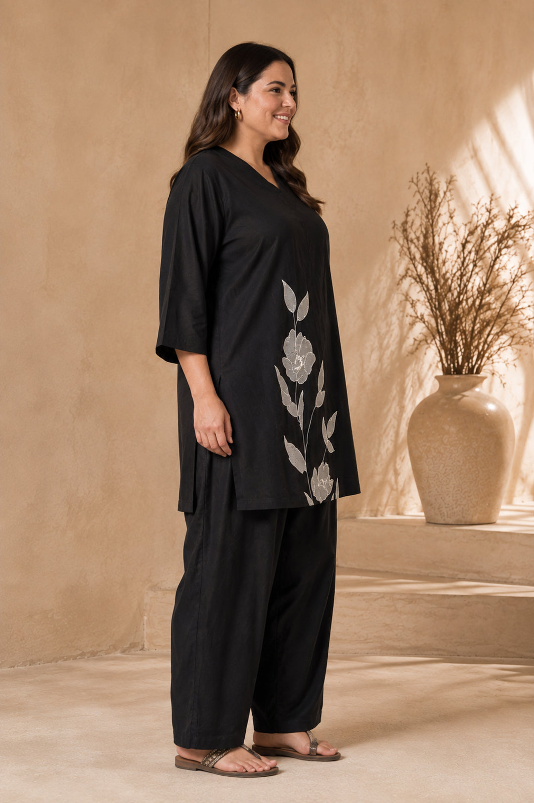 Solid Straight Kurta & Salwar Sets
