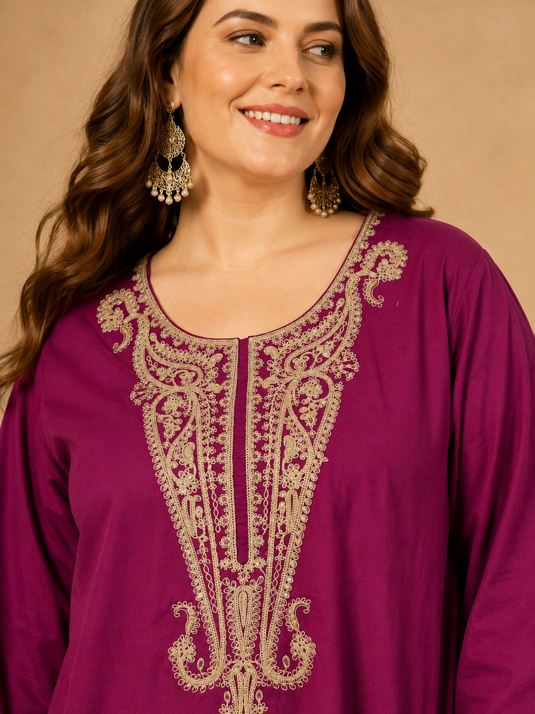 Floral Straight Kurta & Trousers Sets