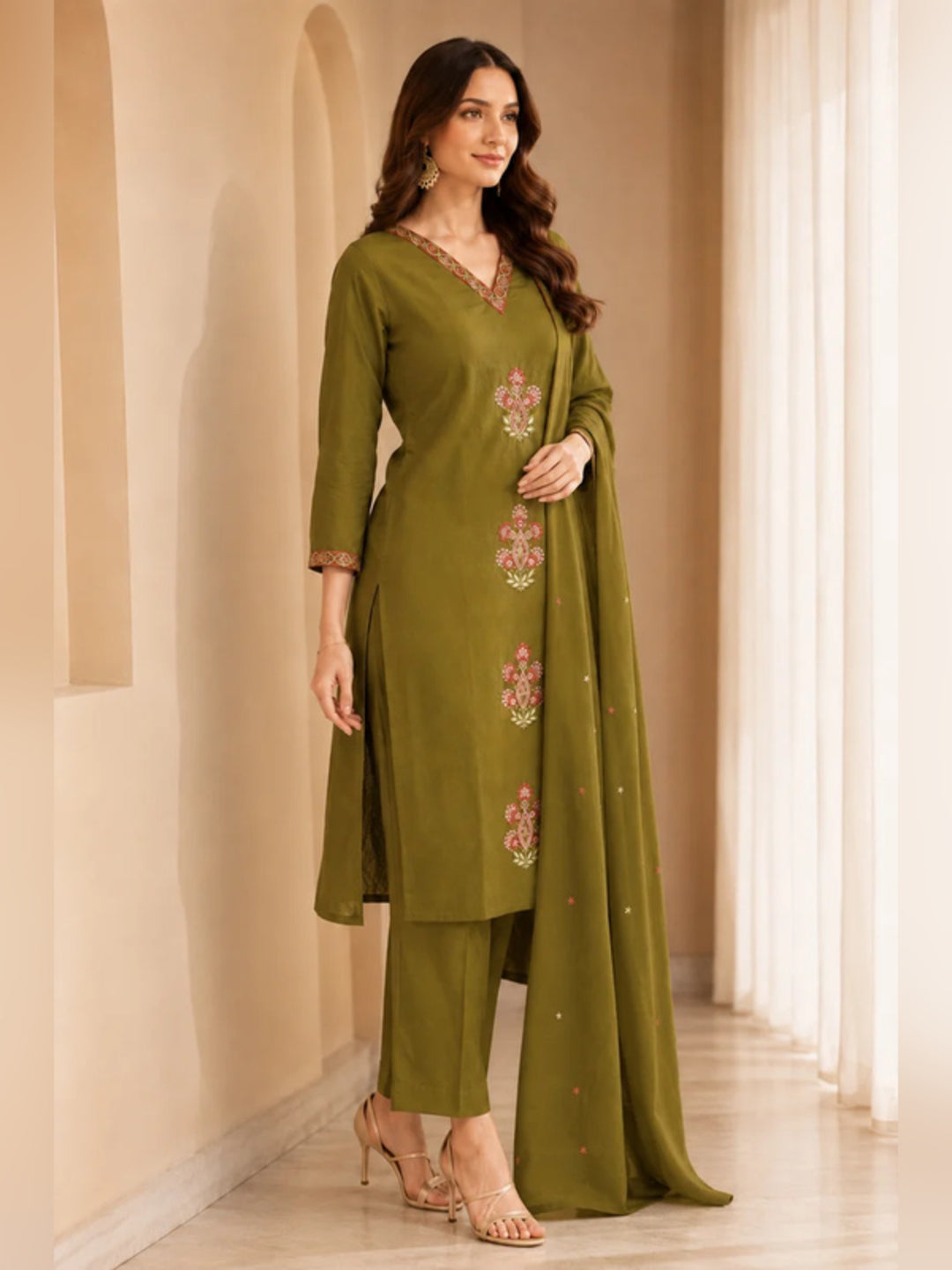 Women Straight Printed Pure Cotton Kurta Sets