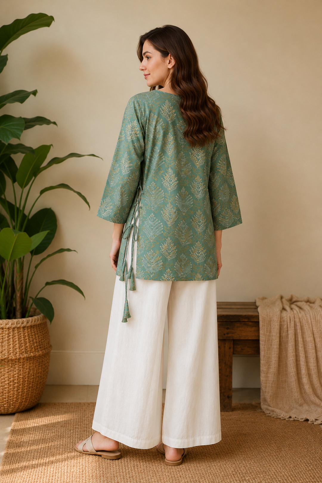 Floral Embroidered Straight Kurta