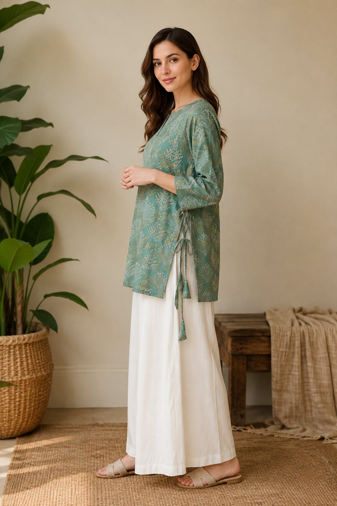 Floral Embroidered Straight Kurta