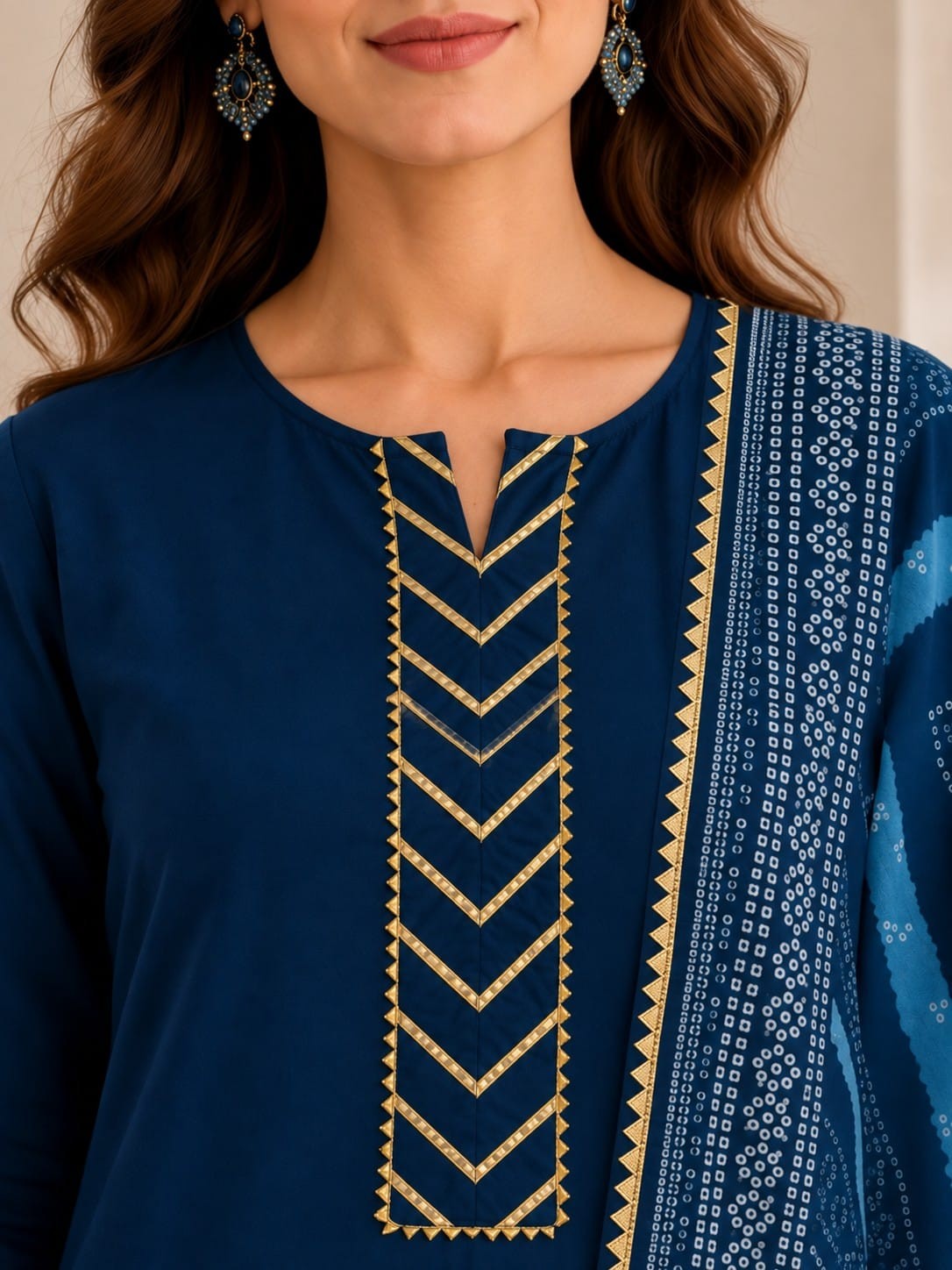 Floral Embroidered Straight Kurta & Skirt Sets