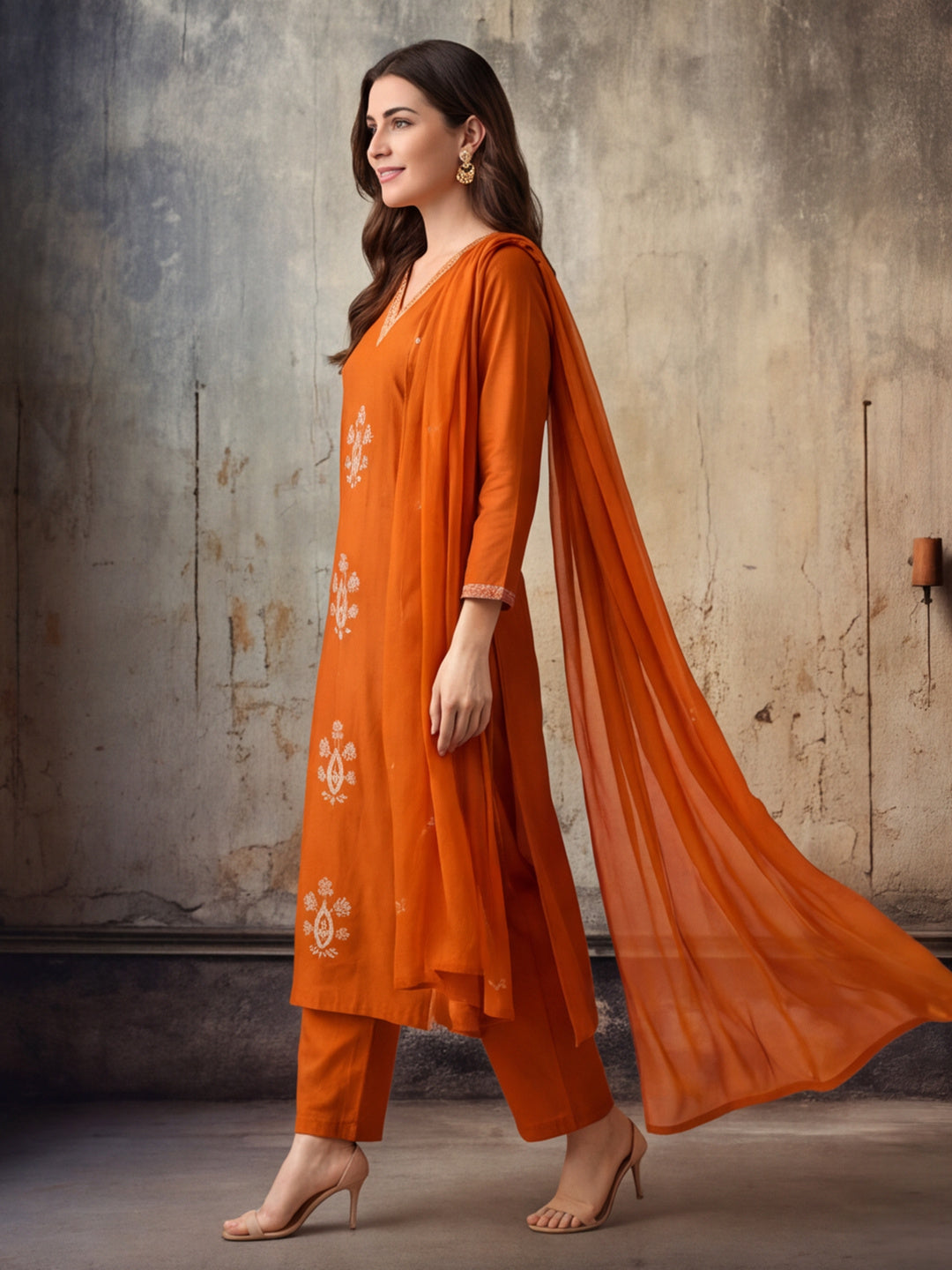 Women Straight Printed Pure Cotton Kurta Sets